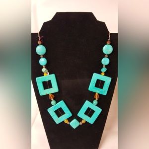 Dyed Natural Stone Necklace